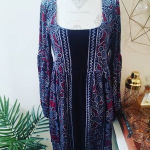 Free People 60's inspired hippie dress
